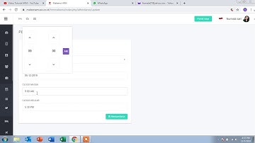 cara update kehadiran atau absensi karyawan di HRM