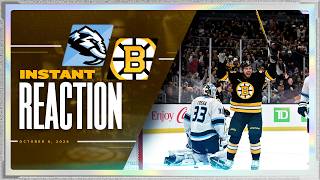 INSTANT REACTION: Bruins Score 6 Goals Against Mammoth