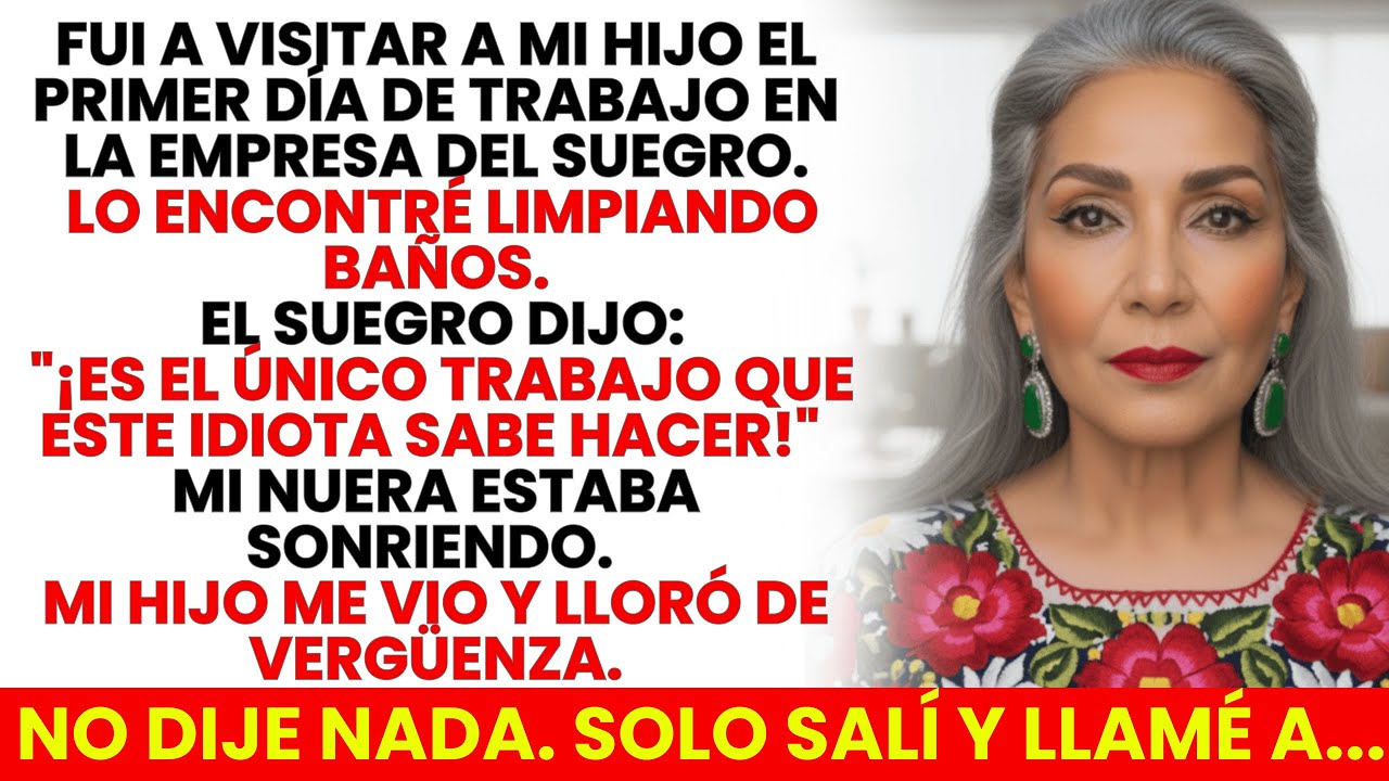 Encontré A Mi Hijo Limpiando Los Baños… El Suegro Rió: Es Todo Lo Que Él Sabe Hacer. Entonces Llamé.
