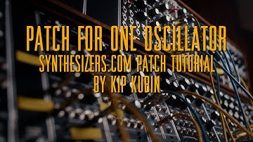 Patch For One Oscillator #Dotcompetition2023 Patch Tutorial