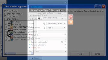 How to Share Applications with OpenScape Web Collaboration