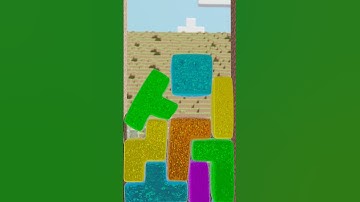 Minecraft Softbody Jelly Tetris #shorts