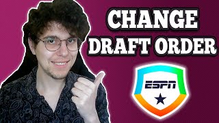 How To Change The Draft Order On ESPN Fantasy