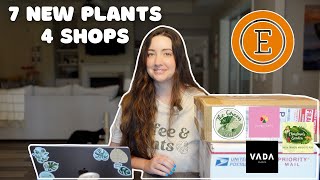 Unbox 7 NEW Plants With Me!! | Etsy Plant Shopping 🌿📦