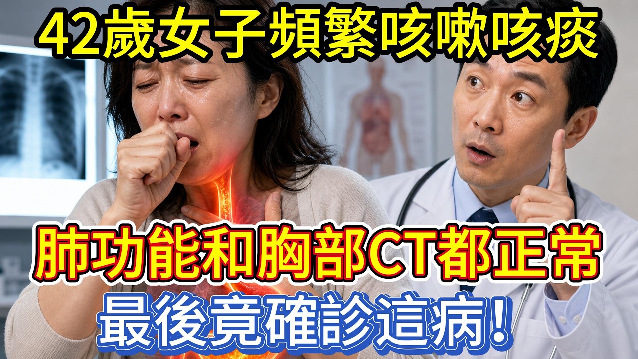 42歲女子頻繁咳嗽咳痰,肺功能和胸部CT都正常,最後竟確診這病! - YouTube