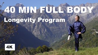 : 40 MIN FULL BODY TAI CHI WARM-UP AND QI GONG PRACTICE to be Strong, Flexible and Relaxed at Any Age