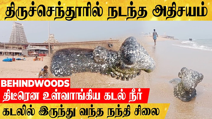 திருச்செந்தூரில் அரங்கேறிய அதிசயம்..! திடீரென உள்வாங்கிய கடல் நீர்....கடலில் இருந்து வந்த நந்தி சிலை