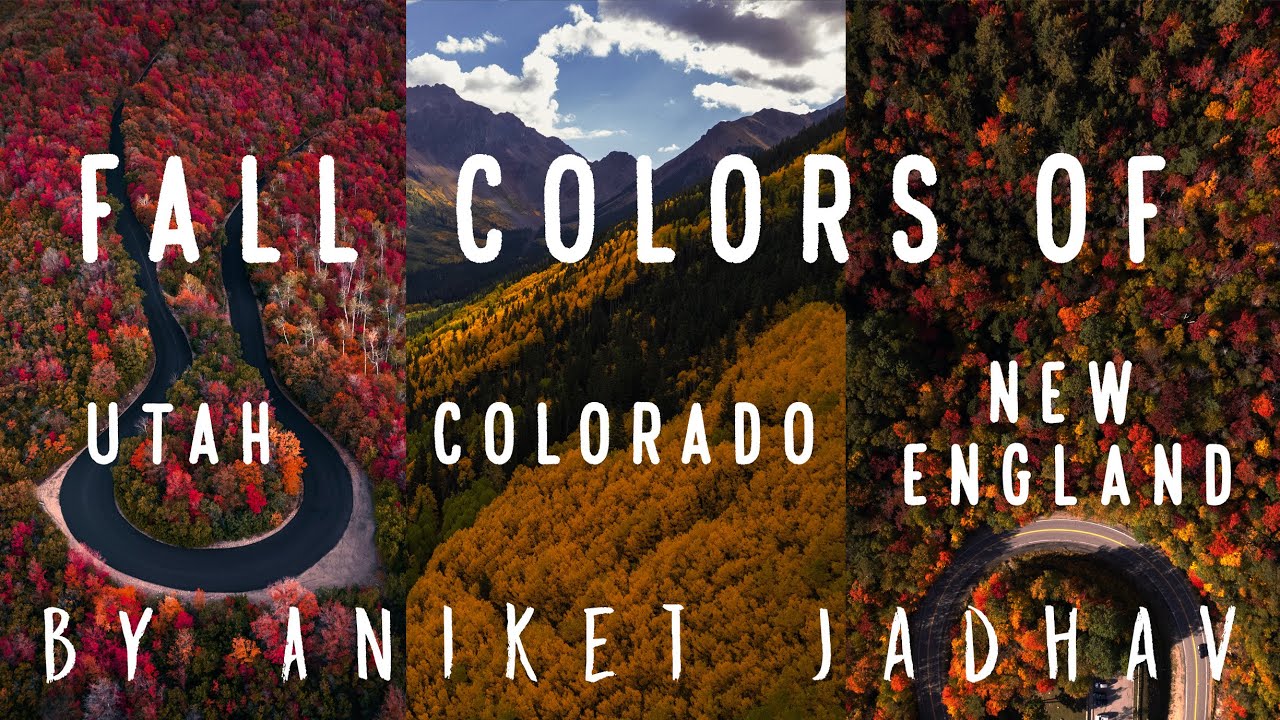 Vibrant Fall Colors of New England, Colorado & Utah | 4K | DJI Air 2S