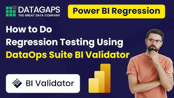 How to Do Regression Testing Using DataOps Suite BI Validator