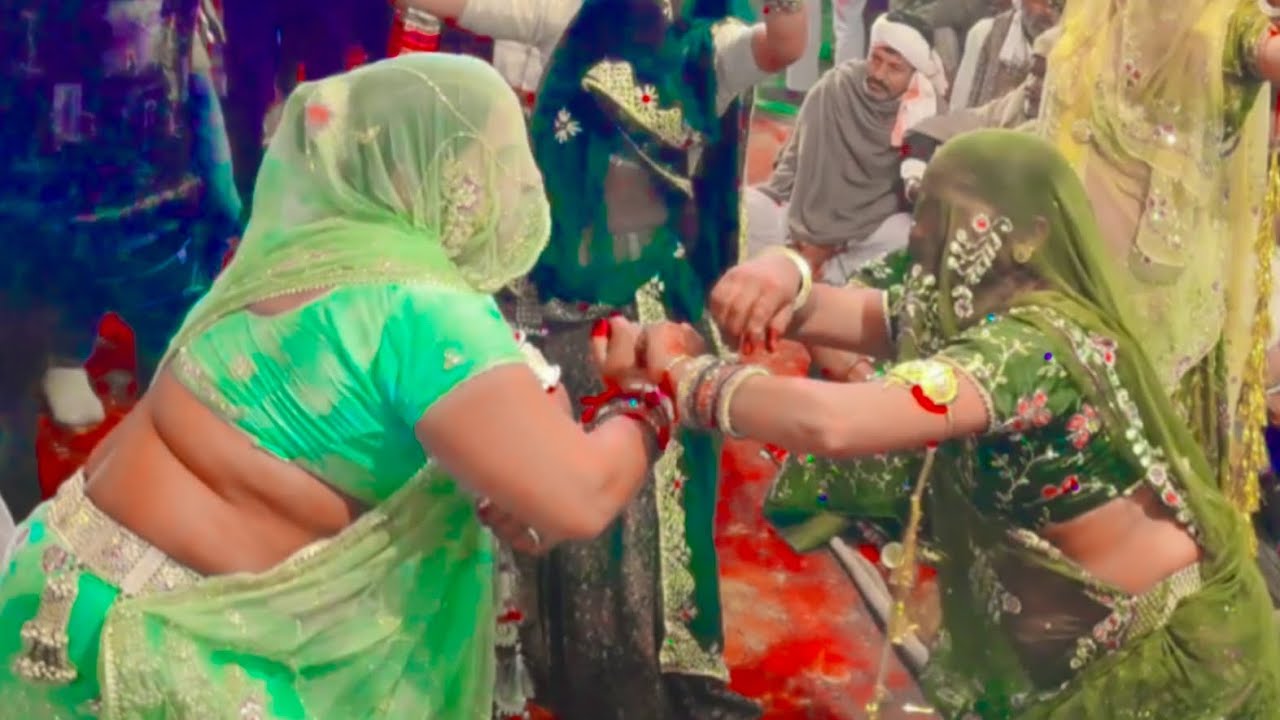 😱सुहरी पुर्णाहुती में दोनों गुर्जरी या के बिच जबरदस्त डांस टक्कर भुणा आच्यो जन्मों पड़वा दोज  दयाराम