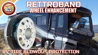 SURVIVE Class A Motorhome Front Tire Blowout! We Got Rettrobands!