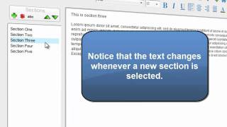 Using SmoothDocs Document Assembly - Sections