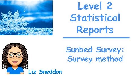 Exemplar L2 stats reports: Survey method