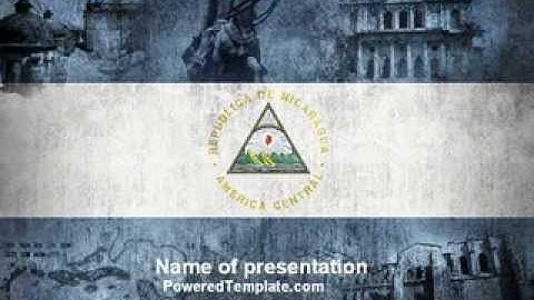 Free Nicaragua PowerPoint Template by PoweredTemplate.com