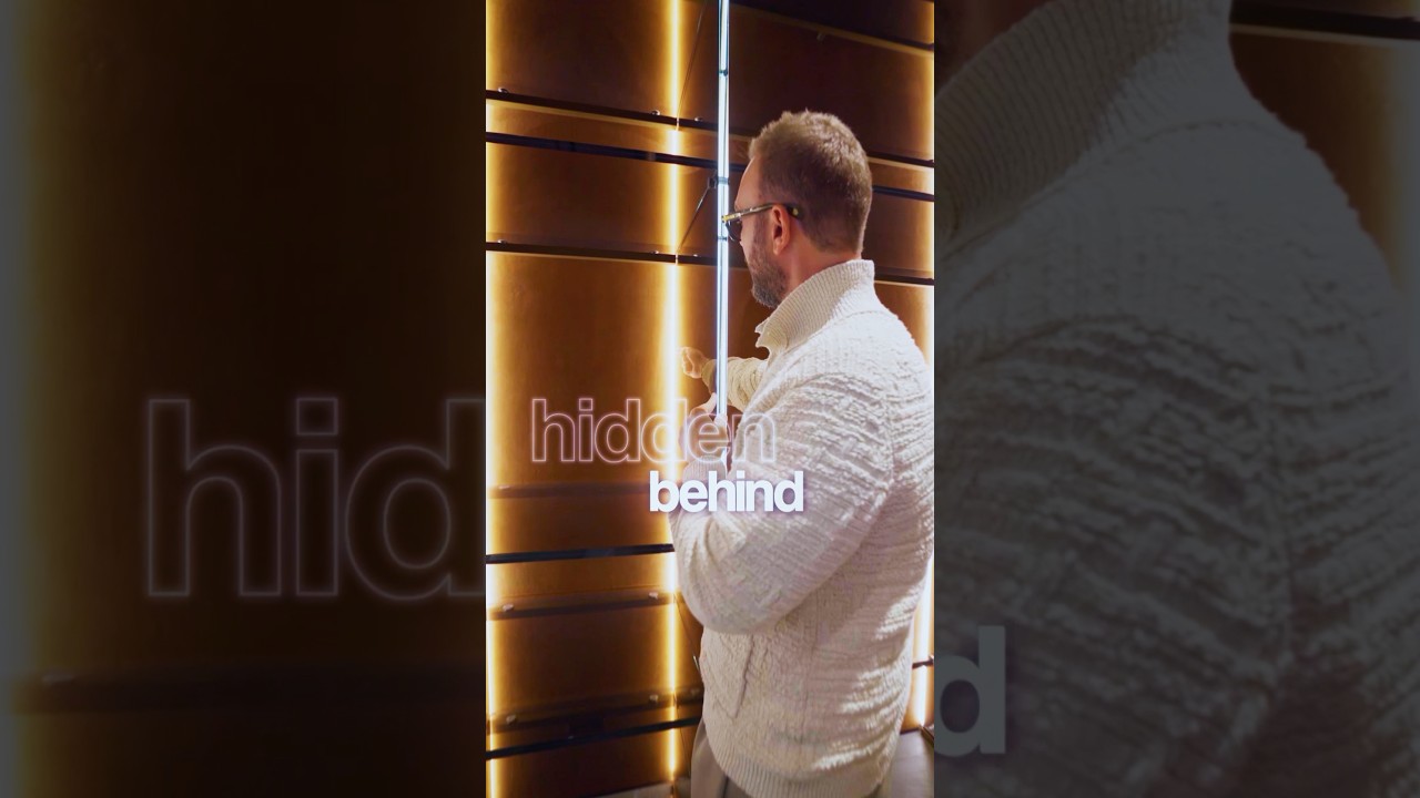 A museum-grade, glass-only closet from Milan with seamless engineering and warm nubuck backing.