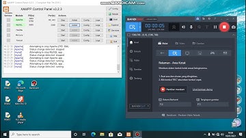 membuat database pada  xampp dengan menggunakan phpmyadmin dan mengambungkanya dengan inner join