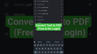 Convert Text To PDF Instantly ! ( Free & No Login ) ✍️➡️📄