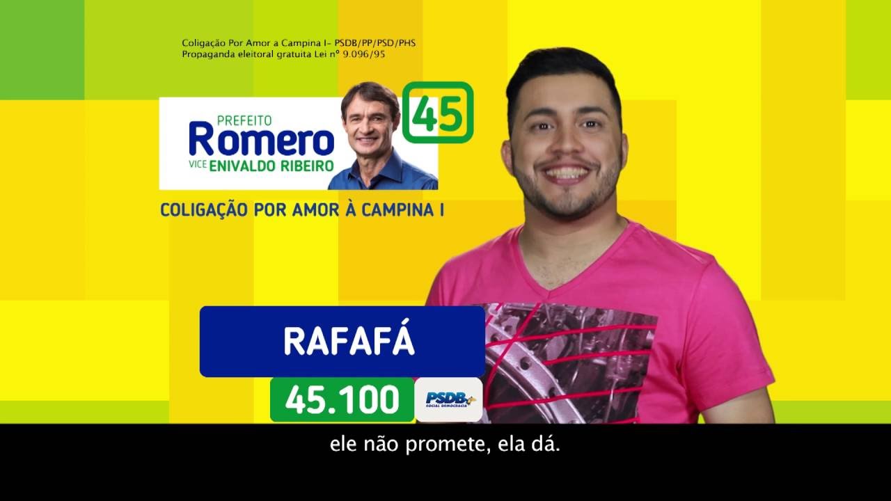 Vereador Rafafá  45100  1° Guia Eleitoral