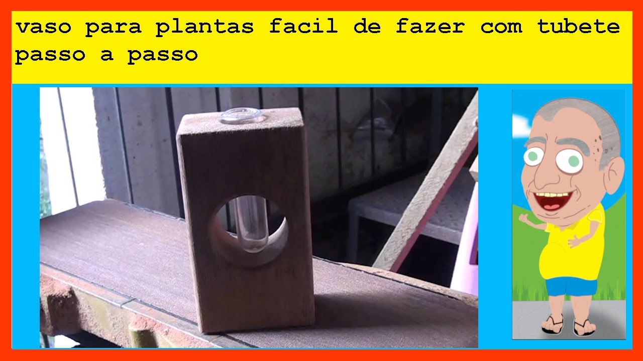 vaso para plantas com tubete facil de fazer - passo a passo DIY