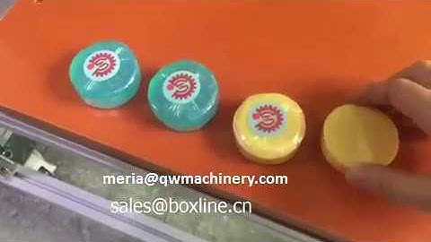 Stretch film soap wrapping machine with labelling function