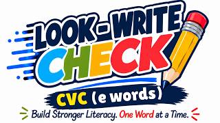 CVC Short E Words | Look–Write–Check | Word Dash USA