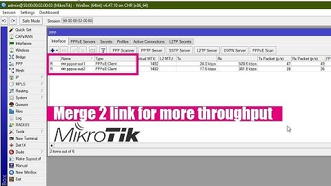 Mikrotik - How to Combining 2 Internet connections to increase the speed