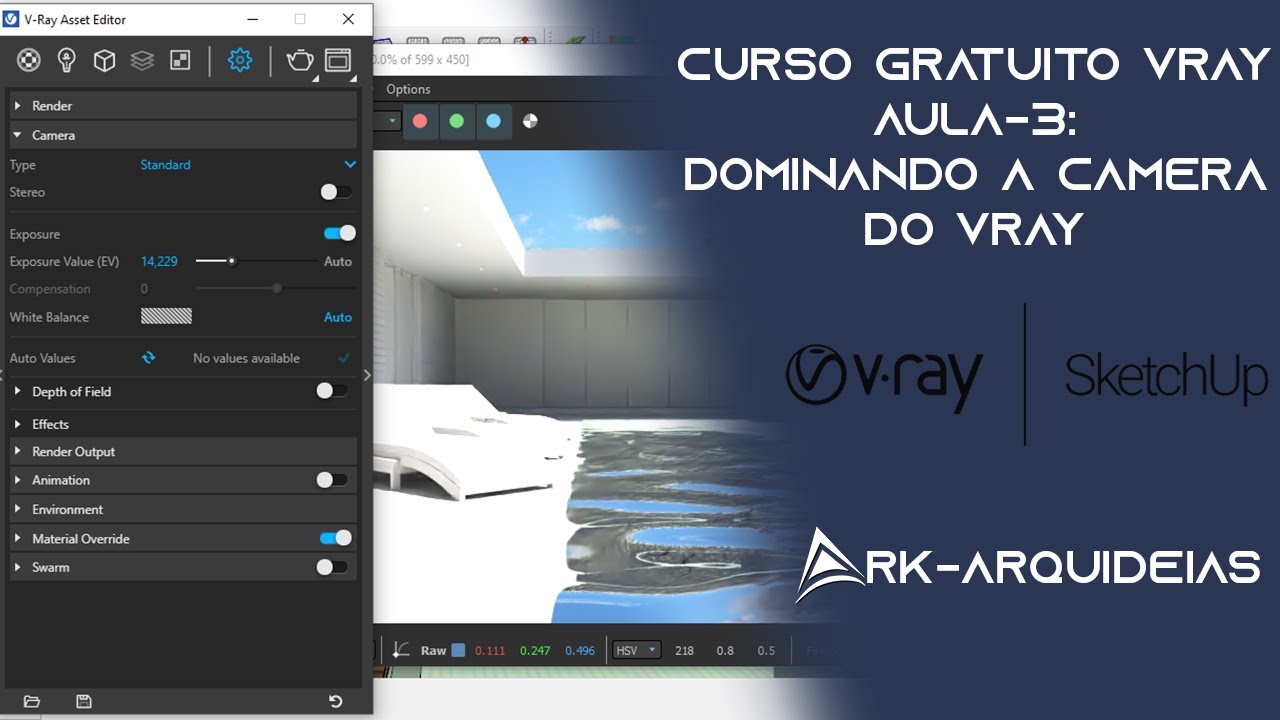 Vray Learning AULA #3 CURSO GRATUITO V-RAY - YouTube
