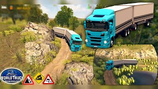 World Truck Driving Simulator - GamePlay #47 (Driving On The Hardest/ Most Dangerous Dirt Road) screenshot 5
