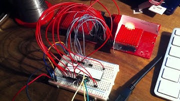 110 leds multiplexed with atmega32 and arduino bootloader