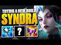 SO I TRIED THE NEW SYNDRA BUILD AND IT'S...