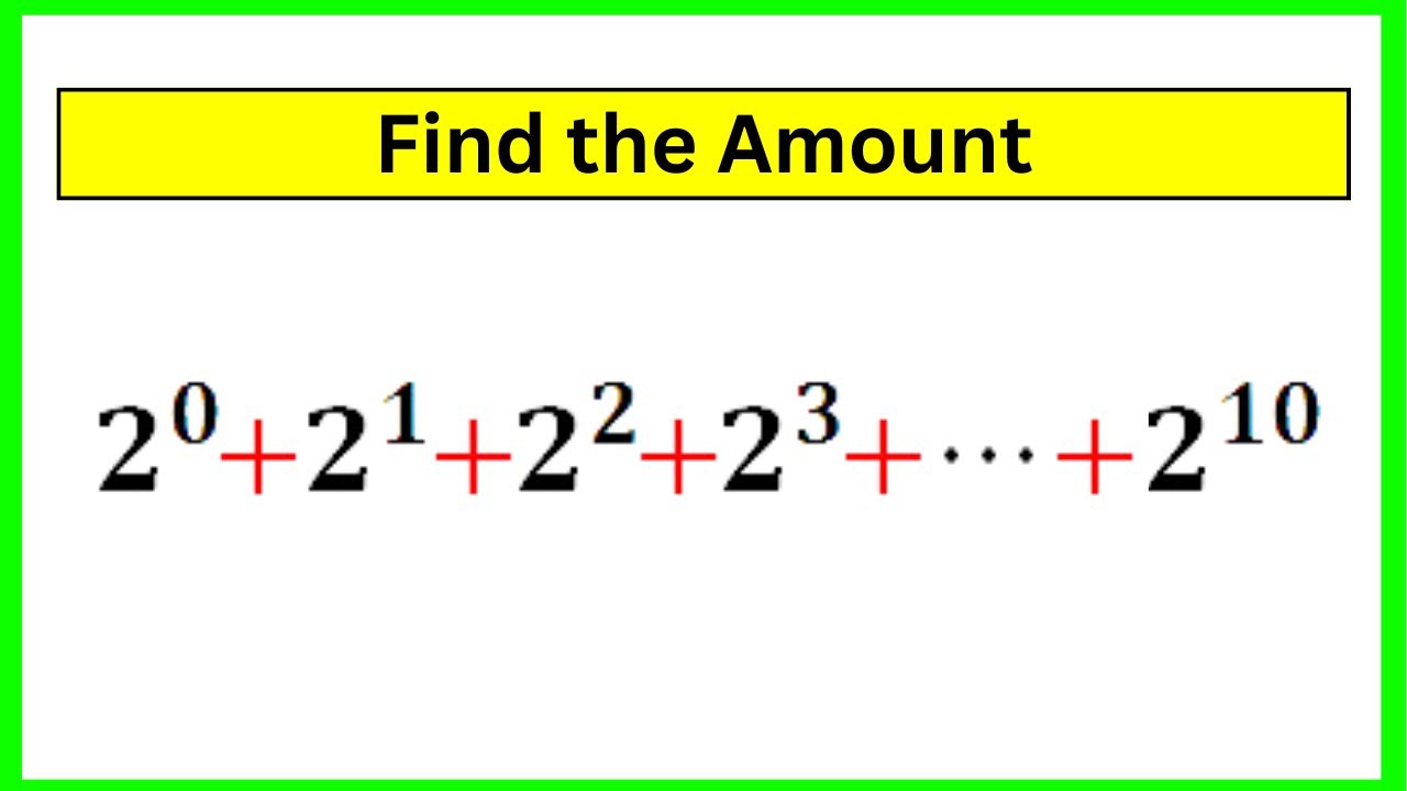 🔴Math Trick | A Nice Mathematical Equation | Find the Amount - YouTube