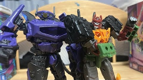 Transformers studio series bumblebee movie shockwave stop motion