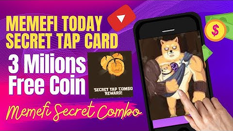 Memefi Secret Combo | Memefi Secret Tap Combo | 3MILIONS FREE Coins
