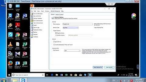 Cara Pasang Ulang Database Software Pabrik Dengan MySQL Administrator