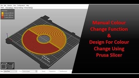Multicolour 3D Prints | Colour Change using Prusa Slicer