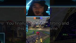 POV: You finally queue after tilting and this is your first game #rocketleague