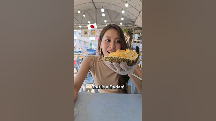 Japanese trying the world smelliest fruit!Durian!!