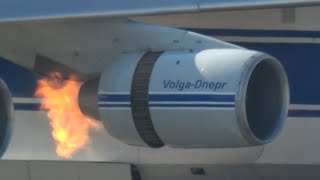 Bird Hits Plane Birdstrike Antonov Vogelschlag An-124 Slow Motion Engine Catching Fire