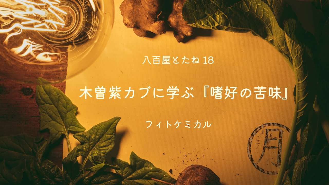 【八百屋とたね18】木曽紫カブに学ぶ『嗜好の苦味』