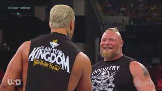 Brock Lesnar U0026 Cody Rhodes Final Showdown Before Summerslam  Wwe Raw 73123  Segment