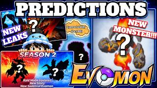 (NEW LEAKS) My Predictions on Evomons New Update!