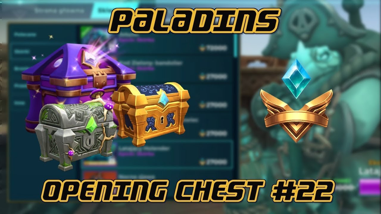 Paladins Opening Chest 22 (1 Overgrown + 2 Diamond + 6 Gold) YouTube
