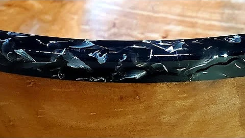 Woodturning - Aluminum and Resin Rim On A Maple Bowl