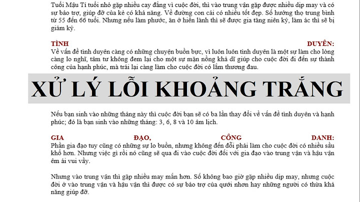 Sửa lỗi copy paste bị cách chữ trong word 2010