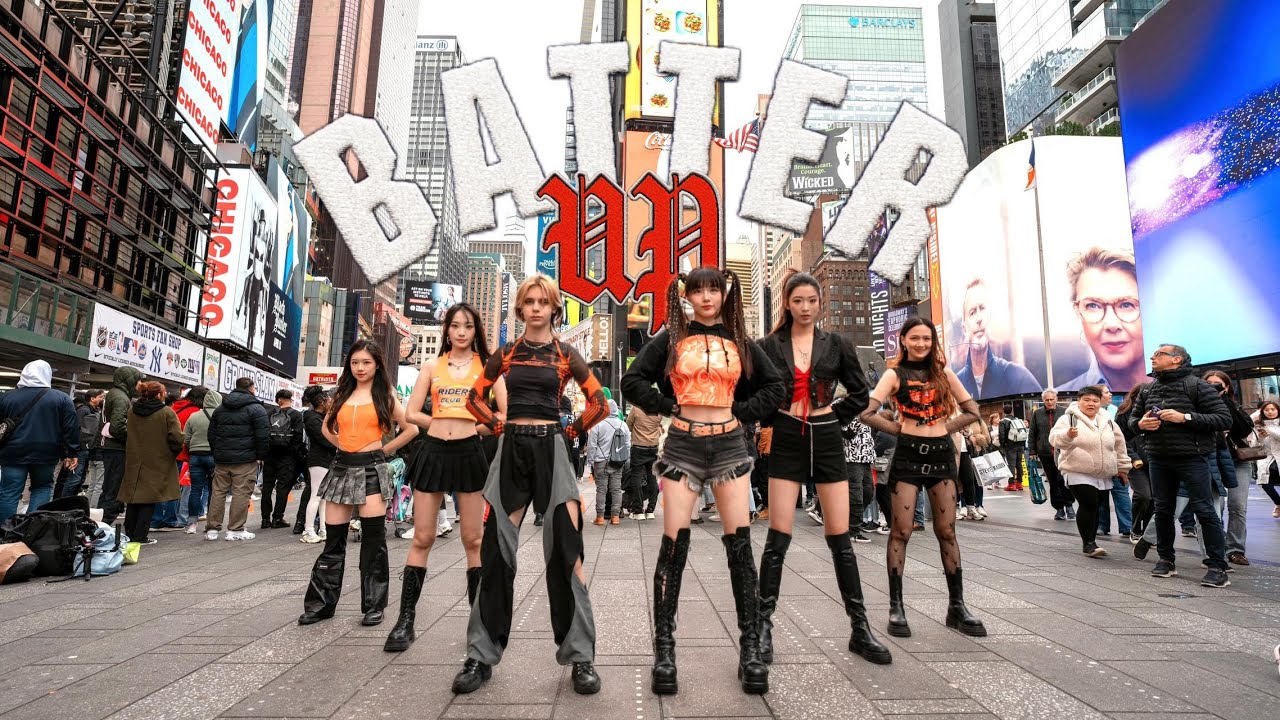[4k] [KPOP in PUBLIC NYC] 'BABYMONSTER- BATTER UP' DANCE COVER by Echo Dance Crew NYC
