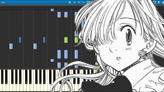 Howling - Nanatsu no Taizai: Imashime no Fukkatsu OP (Synthesia Piano Tutorial) screenshot 2