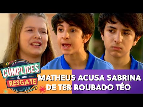 Matheus acusa Sabrina de ter pegado a bengala do Teo | Cúmplices De Um Resgate