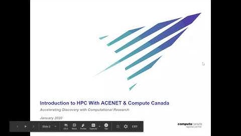 ACENET Basics: Introduction to HPC with ACENET & Compute Canada