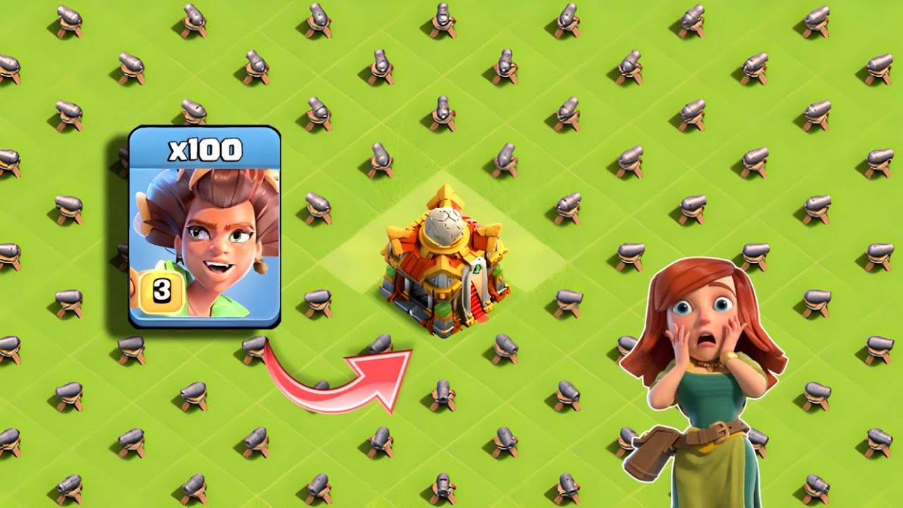 Root Rider Max Level Max Root Rider VS 1 Level Cannon Base! || Clash Of Clans - YouTube