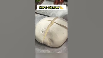 How to cut paneer aesthetically | #shaanscorner #paneer #shorts #shortsvideo